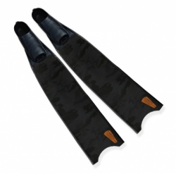 long fin leaderfins fiber epoxy black camo  large